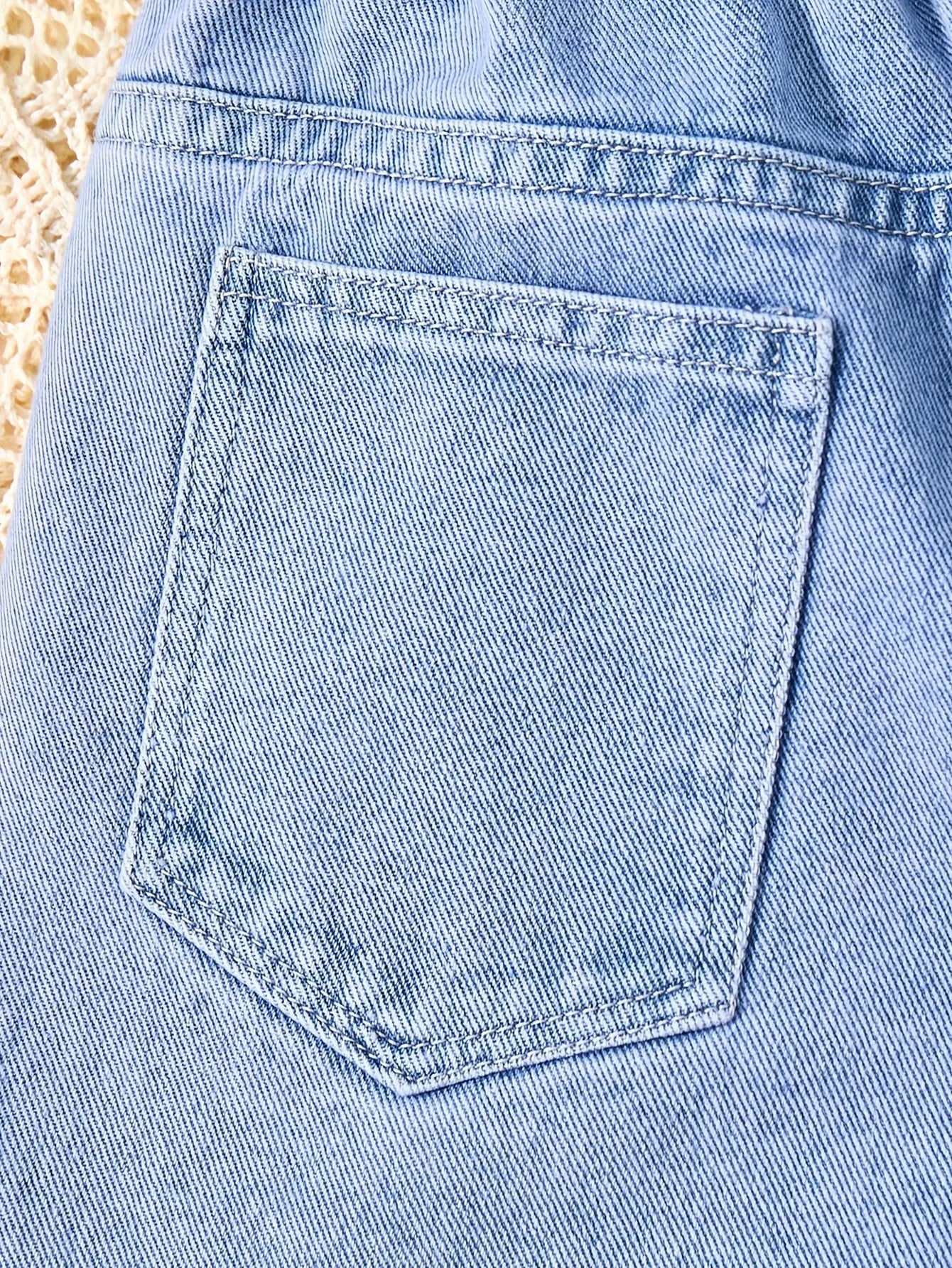 ππ Disney Stitch Pattern Unisex Y2K Denim Shorts β Cute Loose Casual Elastic Waist Summer Fashion FAIRY KIDS