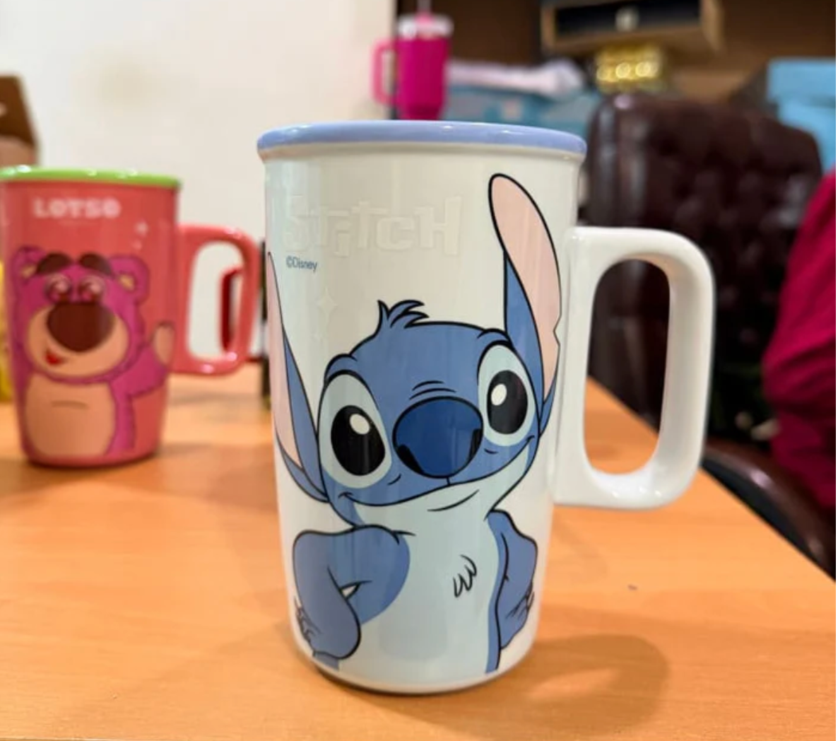 ☕💙 Disney Stitch 550ml Ceramic Mug – Large Coffee & Tea Cup for Home & Office