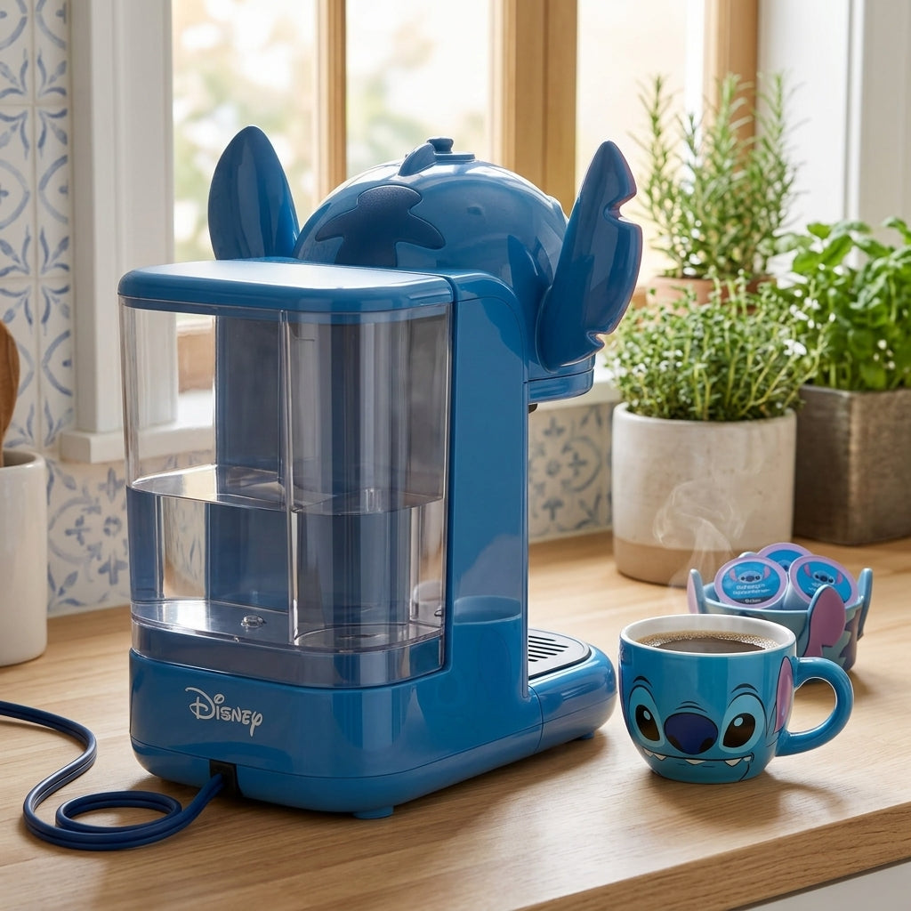 βπ«π Stitch Coffee & Water Boiler Set β Cute Cartoon Kitchen Appliance Bundle