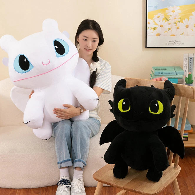 🐉🖤 Toothless Plush Toy – Soft Night Fury Dragon Stuffed Animal for Kids & Collectors