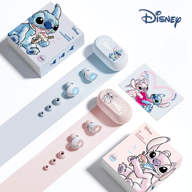 🎧💙 Lilo & Stitch Wireless Bluetooth Earbuds – HiFi Stereo Cartoon Headphones with Charging Case