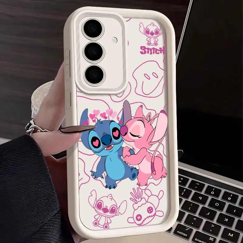 📱💙 Stitch Silicone Phone Case for Samsung Galaxy – Soft Shockproof Cartoon Protective Cover FAIRY KIDS