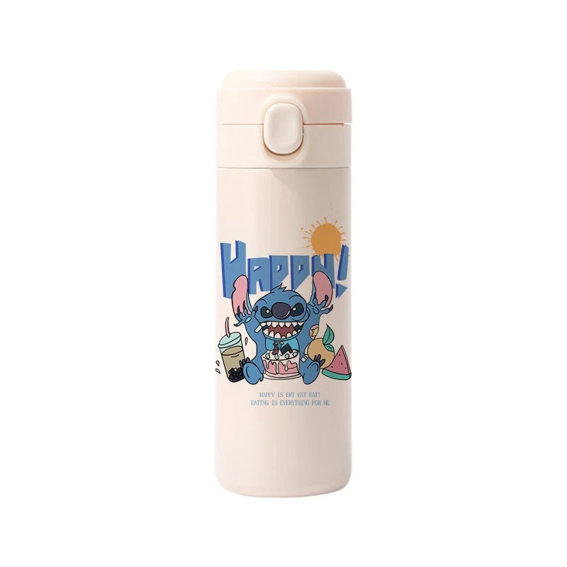 💙400ML Disney Stitch Thermos Cup | Large-Capacity Stainless Steel Bottle | Cute Portable Gift for Her