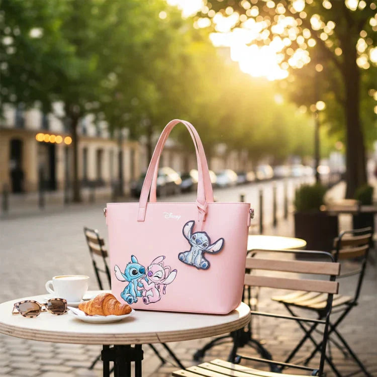 👜💗 Pink Stitch Purse – Cute Cartoon Mini Bag for ladies & Daily Use FAIRY KIDS