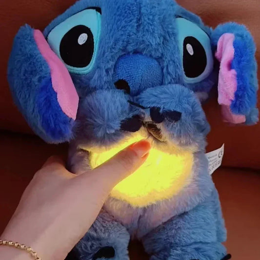 Lilo & Stitch Plush Doll with Music & Light | Breath Toy for Baby Sleep Aid | Kawaii Anime Plush Gift for Kids Ma boutique