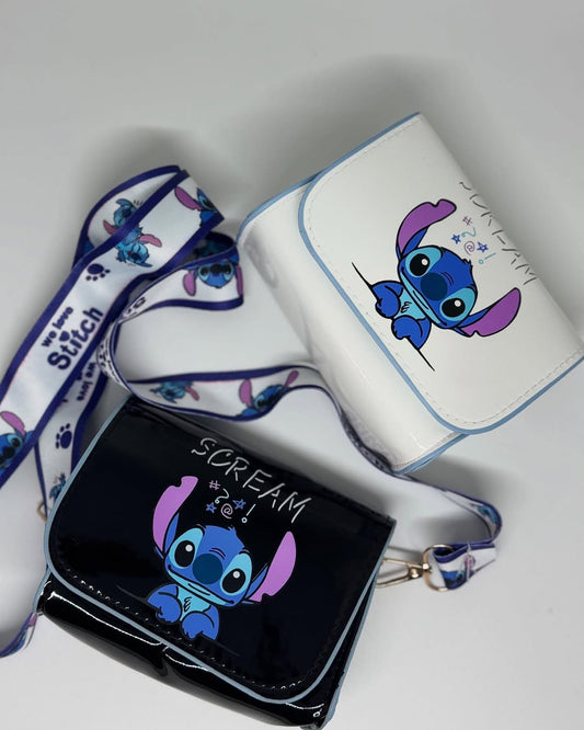 👜💙 Stitch Mini Crossbody Bag – Cute Cartoon Shoulder Bag Small Square Purse for Daily Use FAIRY KIDS
