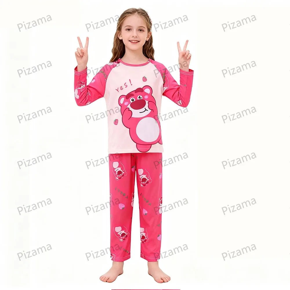😴💙 Kids Stitch Long Sleeve Pajama Set – Soft Cozy Cartoon Sleepwear for Boys & Girls Loungewear FAIRY KIDS