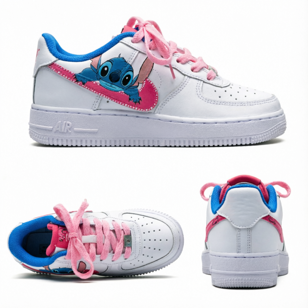 👟💙 Stitch Air Sneakers – Breathable Lightweight Cartoon Running Shoes Casual Wear FAIRY KIDS