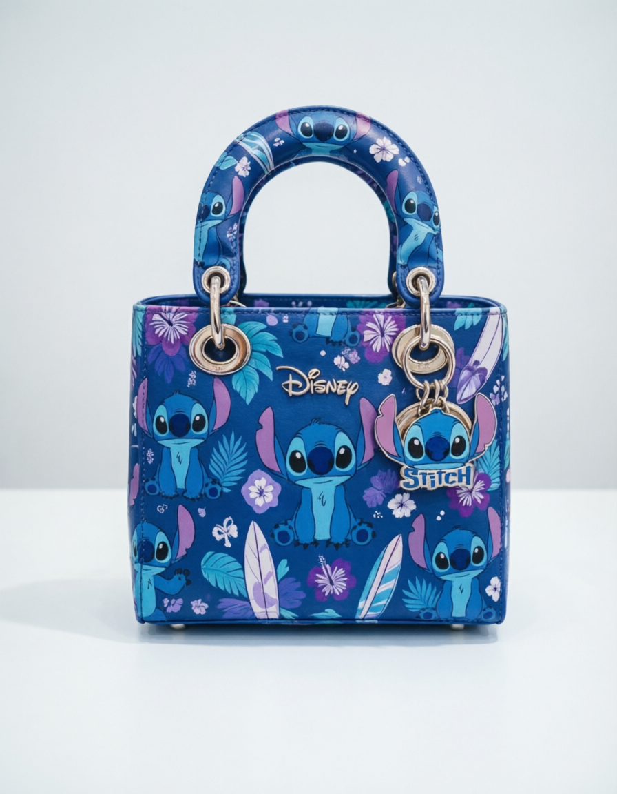 👜💙 Stitch Purse – Cute Cartoon Mini Shoulder Bag for Girls & Everyday Use