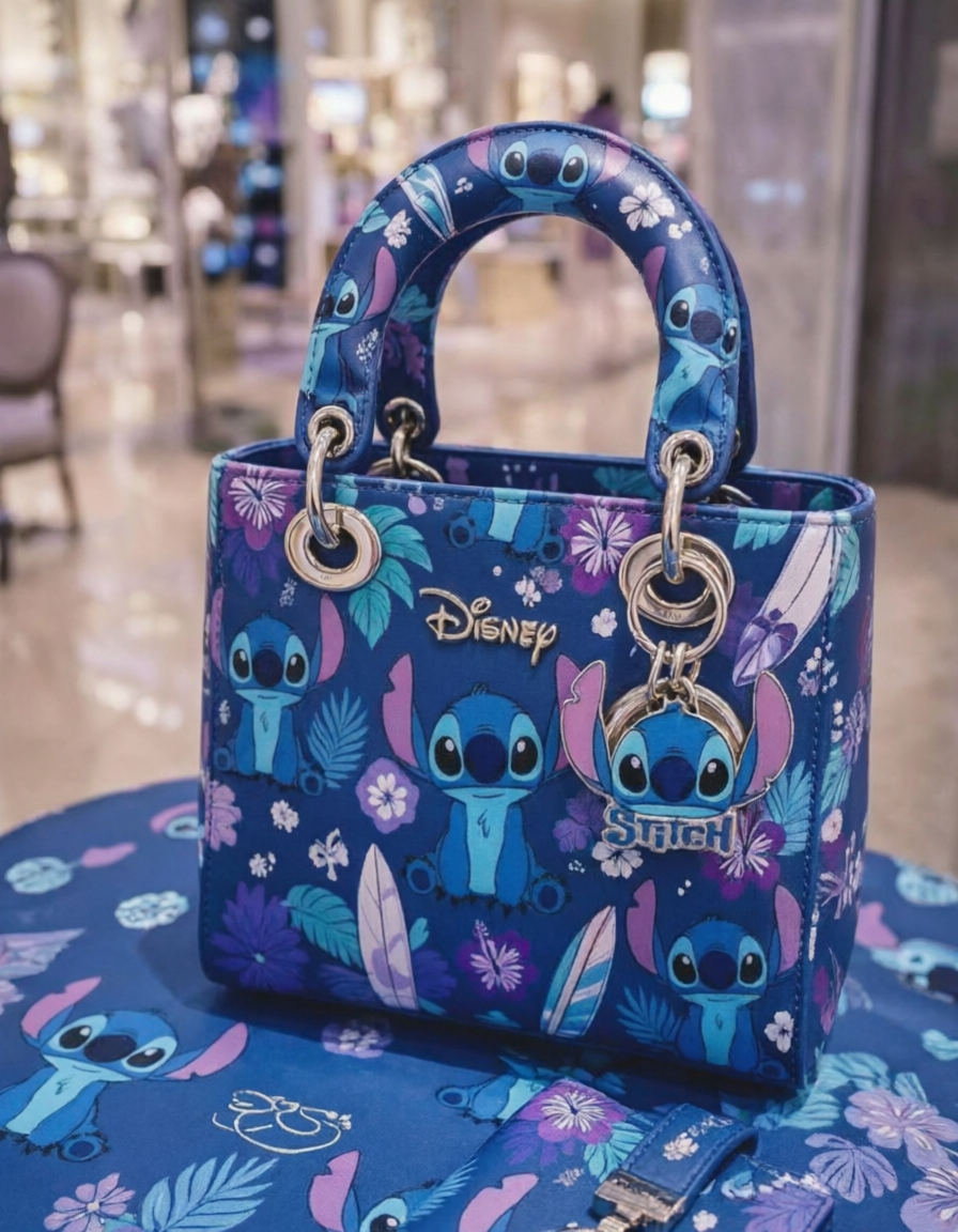 👜💙 Stitch Purse – Cute Cartoon Mini Shoulder Bag for Girls & Everyday Use