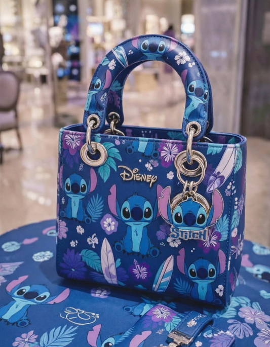 👜💙 Stitch Purse – Cute Cartoon Mini Shoulder Bag for Girls & Everyday Use