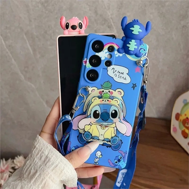 📱💙 Stitch Phone Case – Cute Cartoon Shockproof Protective Cover for iPhone & Samsung FAIRY KIDS