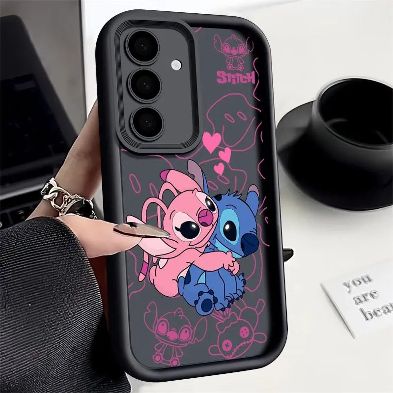 📱💙 Stitch Silicone Phone Case for Samsung Galaxy – Soft Shockproof Cartoon Protective Cover FAIRY KIDS