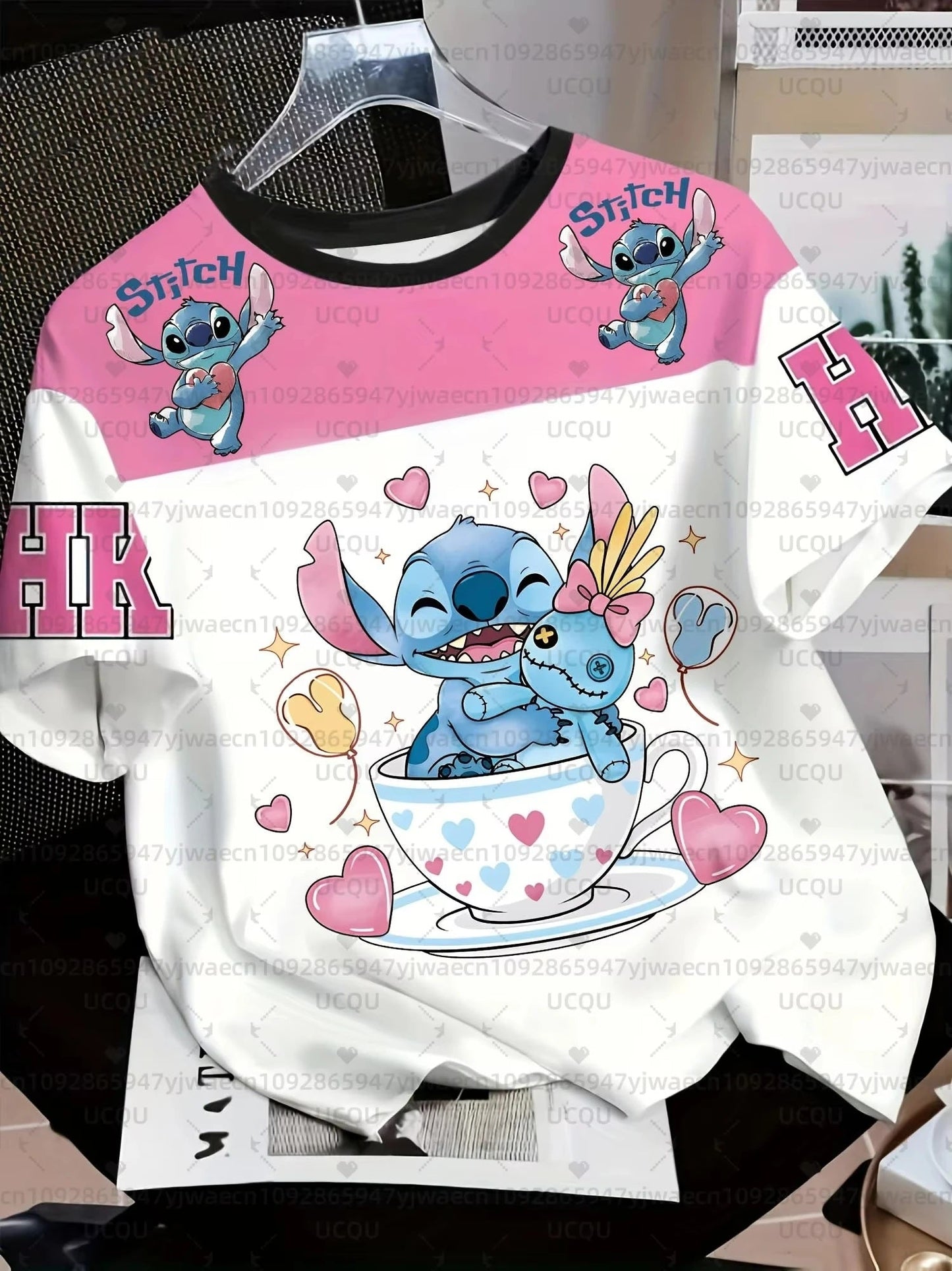 👕💙 2026 Summer Stitch 3D Print T-Shirt – Unisex Breathable Quick-Dry Casual Couple Cartoon Tee FAIRY KIDS