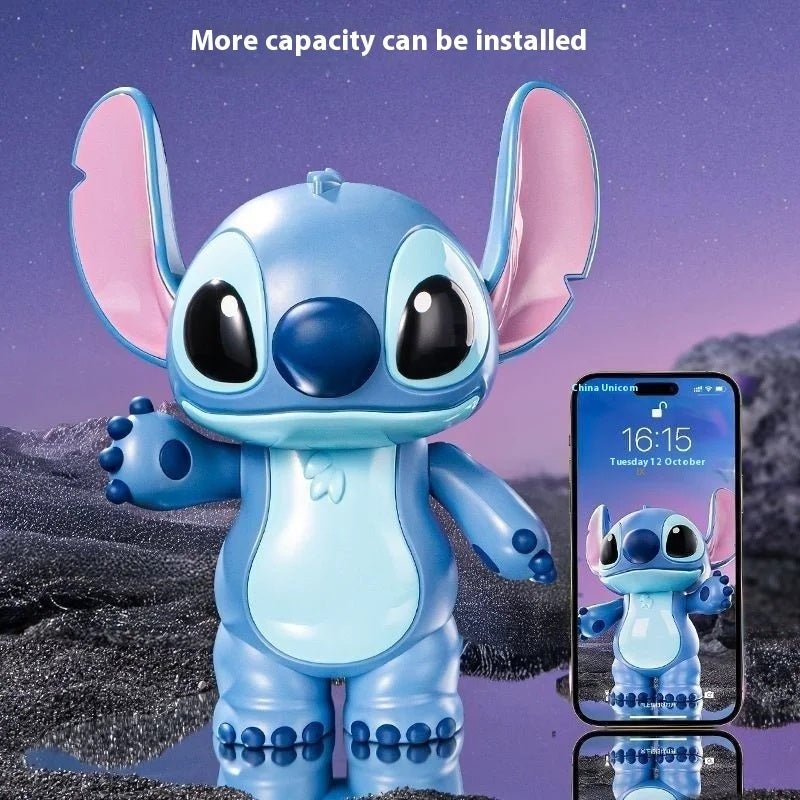 💙💰 Stitch Large Desktop Piggy Bank with Sound – Cute Electric Coin Bank Cartoon Figure Kids Saving Money Toy FAIRY KIDS
