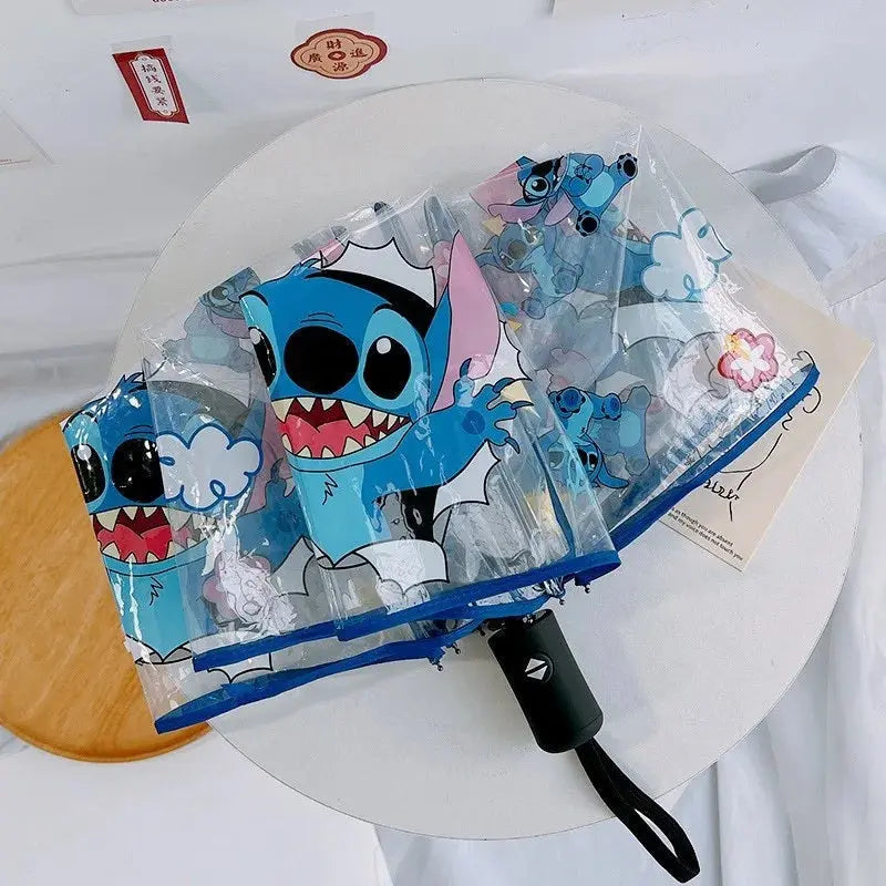 ☔ Stitch Cartoon Kawaii Folding Umbrella  | Cute Holiday Gift for Kids & Adults Fairy.kid