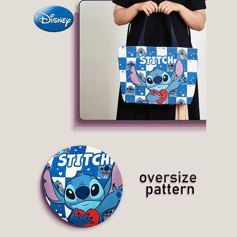 👜💙 Disney Stitch Handbag – Cute Blue Character Print Everyday Shoulder Bag for Girls & Women FAIRY KIDS