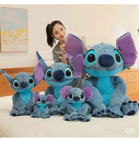 🧸 Giant Blue Alien Plush Pillow (11.8–43.3 inches) – Ultra Soft Sleeping & Hug Toy