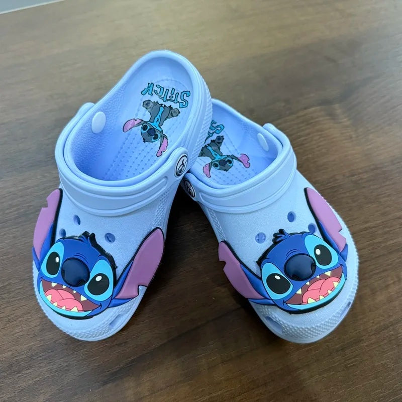 🩴💙 Disney Stitch Kids Beach Slippers – Non-Slip Breathable Cartoon Sandals Comfortable Summer Shoes FAIRY KIDS