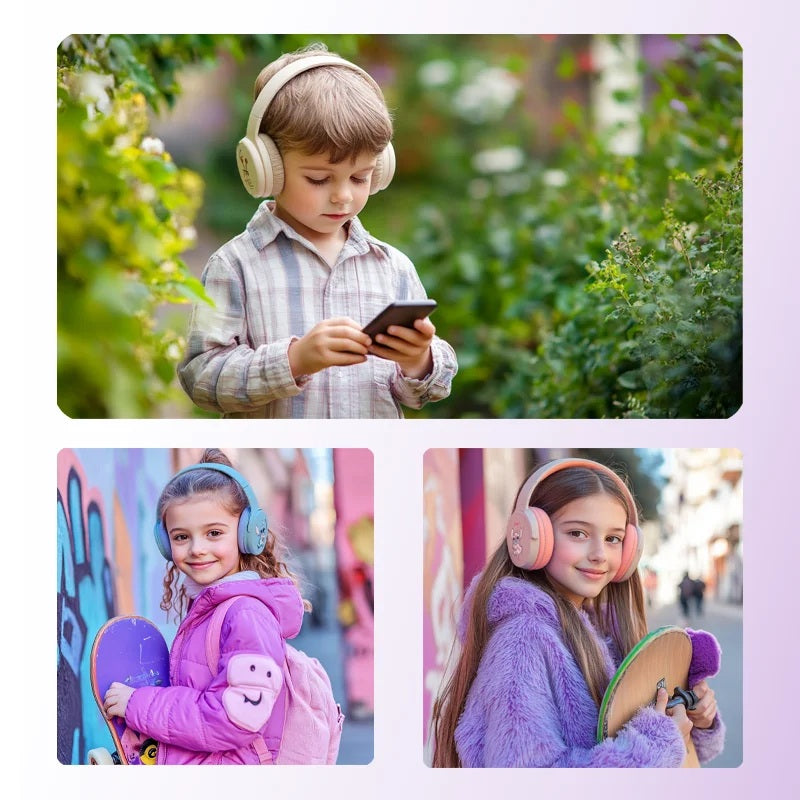 🎧💙 Disney Stitch Wireless Bluetooth Headphones – HiFi Stereo Over-Ear Gamer Music Sports Headset FAIRY KIDS