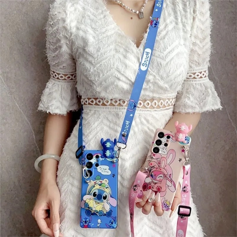 📱💙 Stitch Phone Case – Cute Cartoon Shockproof Protective Cover for iPhone & Samsung FAIRY KIDS