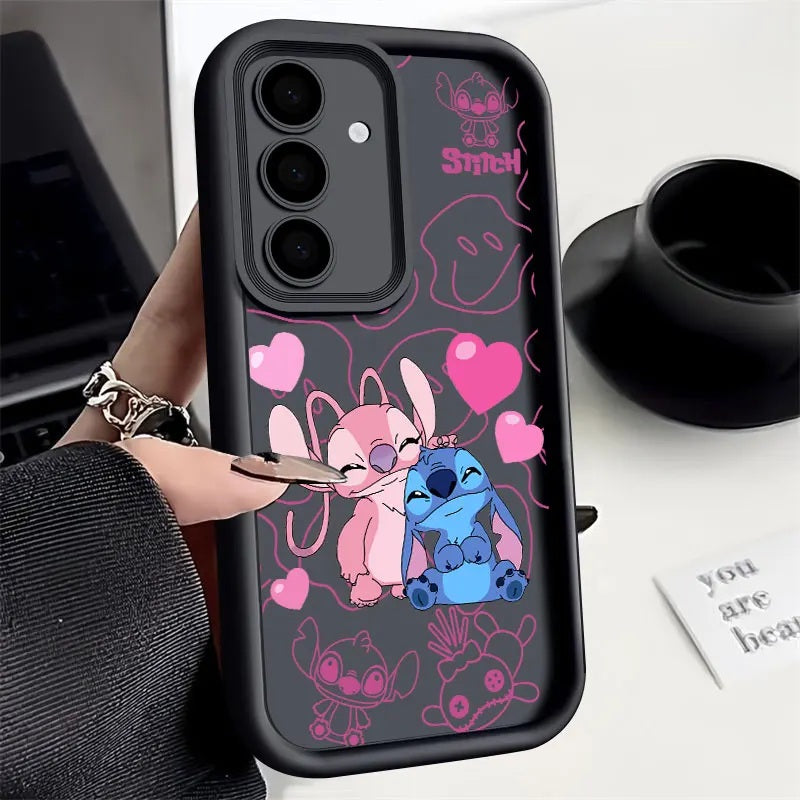 📱💙 Stitch Silicone Phone Case for Samsung Galaxy – Soft Shockproof Cartoon Protective Cover FAIRY KIDS