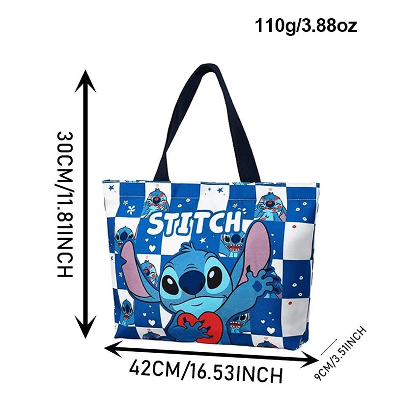 👜💙 Disney Stitch Handbag – Cute Blue Character Print Everyday Shoulder Bag for Girls & Women FAIRY KIDS