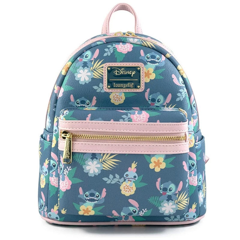 🎒📚 Lilo & Stitch Scrump Reading Mini Backpack – PU Leather Children Student Backpack | Stationery Christmas Gift FAIRY KIDS