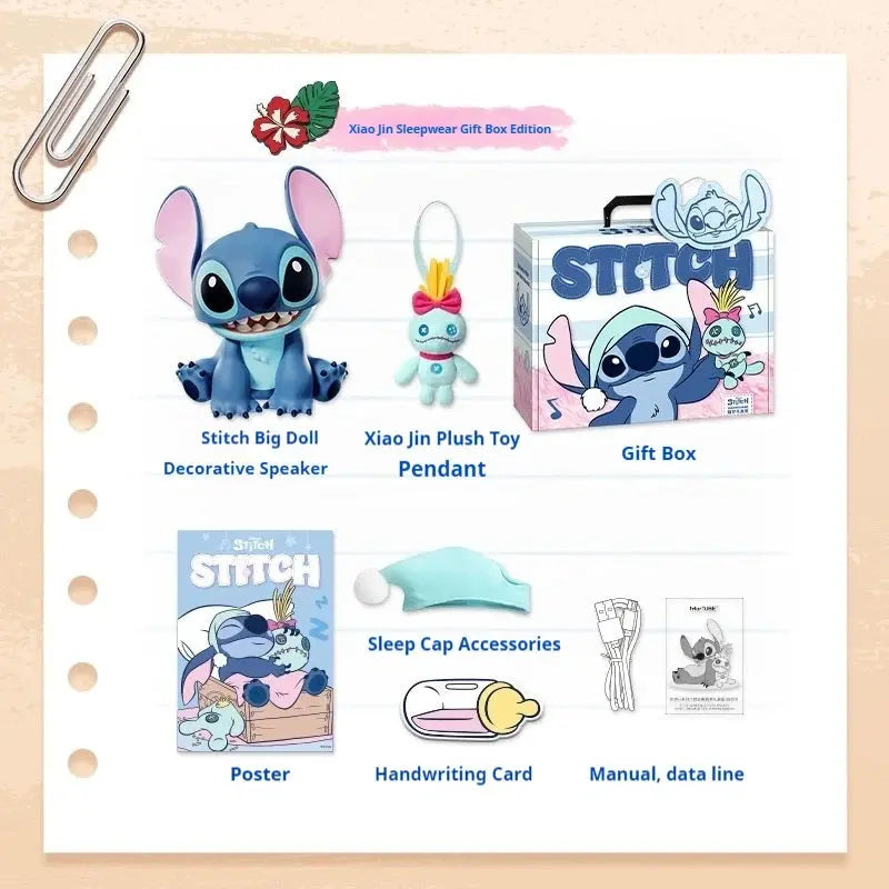 Stitch Bluetooth Speaker – High Sound Quality Desktop Ornament | Cute Anime Collectible Gift Fairy.kid