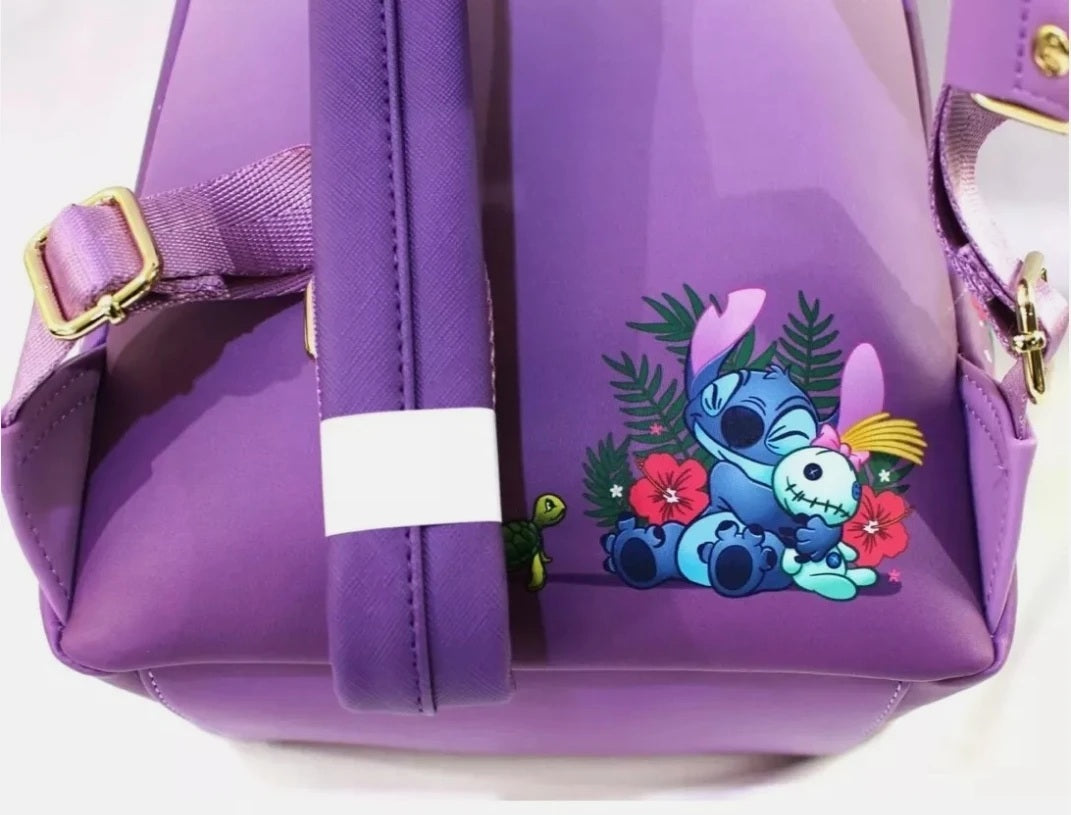 🎒📚 Lilo & Stitch Scrump Reading Mini Backpack – PU Leather Children Student Backpack | Stationery Christmas Gift FAIRY KIDS