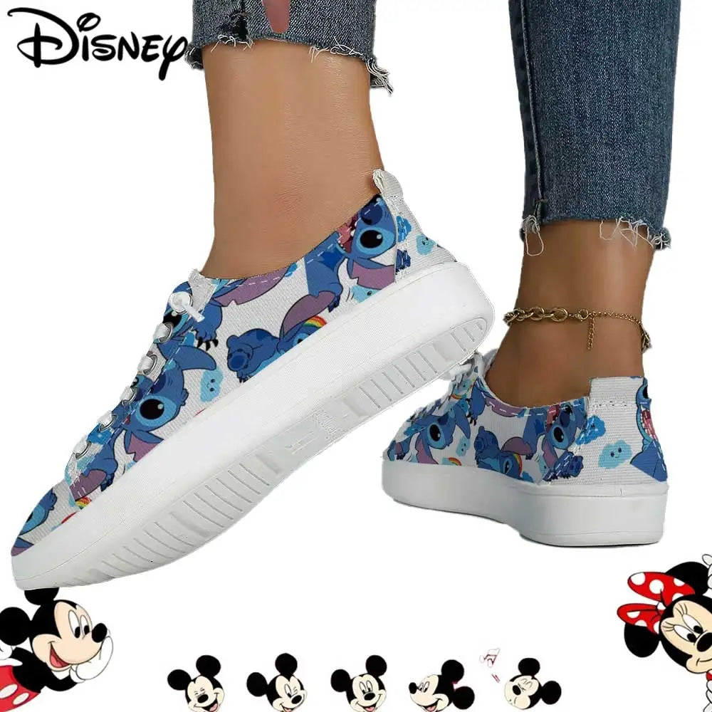 👟💙 Disney Stitch All-Over Print Sneakers – Breathable Lace-Up Casual Skate Shoes for Men & Women FAIRY KIDS