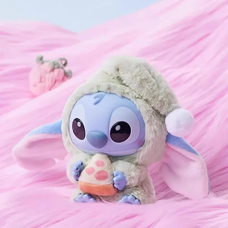 New Kawaii Stitch Blind Box – “Eat Something Before Sleep” Series | Fluffy Vinyl Pendant Surprise Gift 🎁 Fairy.kid