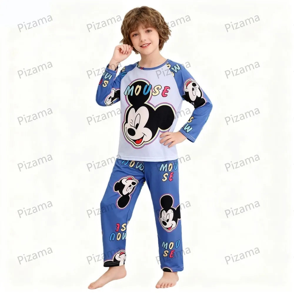 😴💙 Kids Stitch Long Sleeve Pajama Set – Soft Cozy Cartoon Sleepwear for Boys & Girls Loungewear FAIRY KIDS