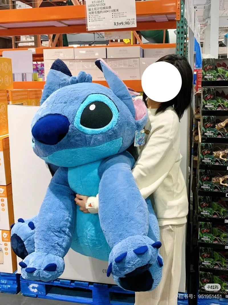 🧸 Giant Blue Alien Plush Pillow (11.8–43.3 inches) – Ultra Soft Sleeping & Hug Toy FAIRY KIDS