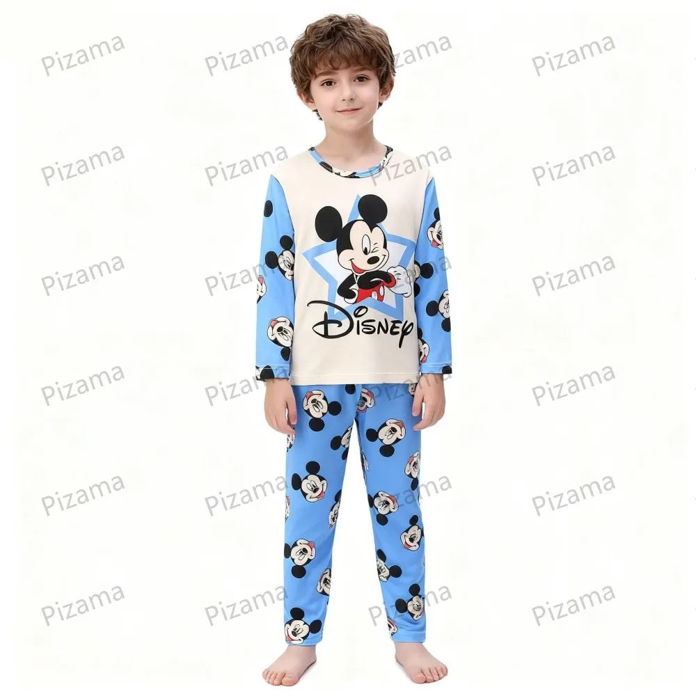 😴💙 Kids Stitch Long Sleeve Pajama Set – Soft Cozy Cartoon Sleepwear for Boys & Girls Loungewear FAIRY KIDS