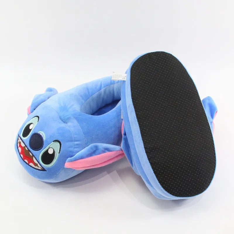 🥿💙 Lilo & Stitch Women's Cotton Slippers – Anime Cartoon Warm Plush Indoor Home Shoes for Girls | Christmas Gift FAIRY KIDS
