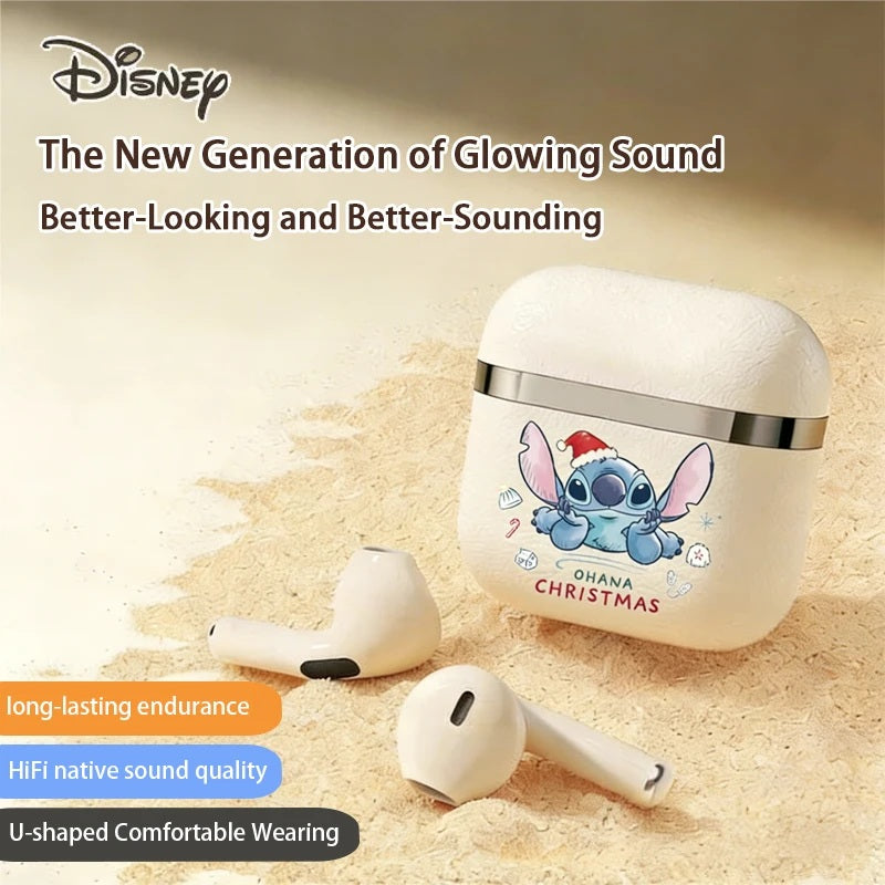 🎧💙 Disney Lilo & Stitch Wireless Earbuds – Bluetooth TWS Headphones Touch Control Gaming Sport Headset with Mic FAIRY KIDS