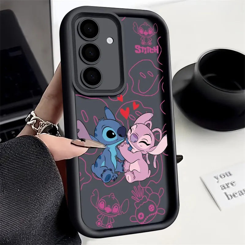 📱💙 Stitch Silicone Phone Case for Samsung Galaxy – Soft Shockproof Cartoon Protective Cover FAIRY KIDS