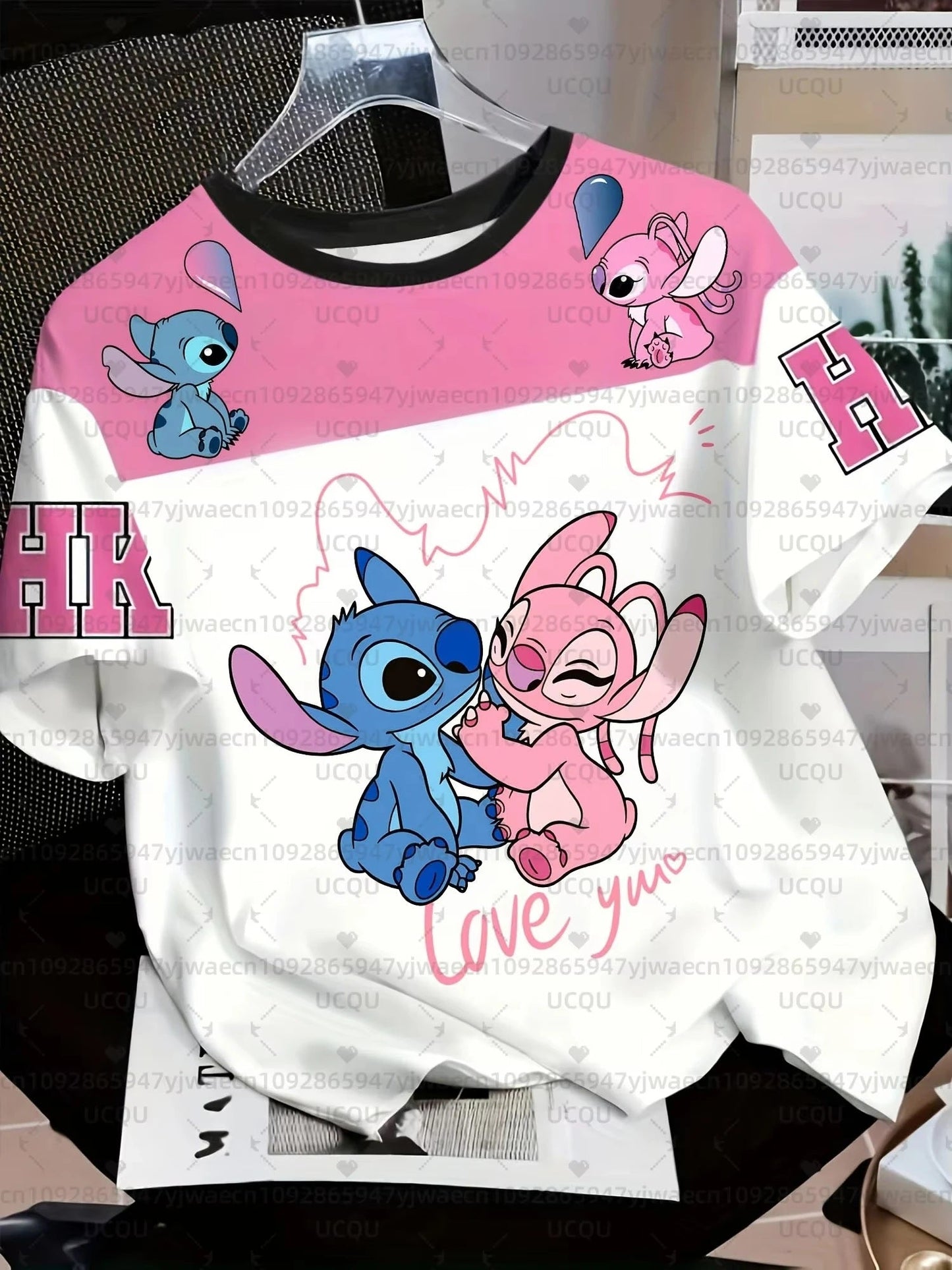 👕💙 2026 Summer Stitch 3D Print T-Shirt – Unisex Breathable Quick-Dry Casual Couple Cartoon Tee FAIRY KIDS