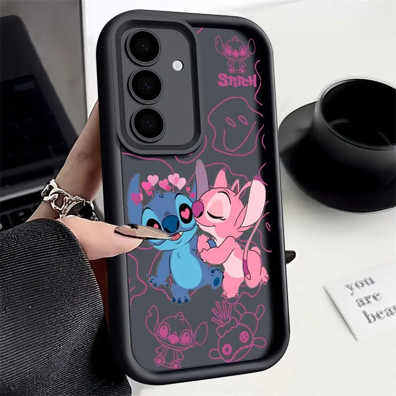 📱💙 Stitch Silicone Phone Case for Samsung Galaxy – Soft Shockproof Cartoon Protective Cover FAIRY KIDS