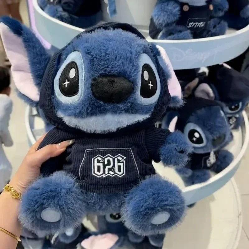 🧸💙 Disney Stitch Plush Doll with Overalls – Cute Anime Stuffed Toy Birthday Gift for Kids Room Decoration FAIRY KIDS