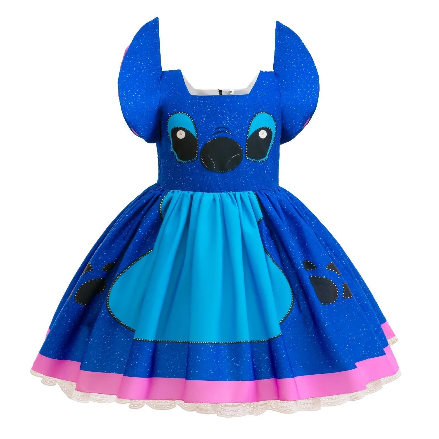 👗🎃 Disney Cute Stitch Dress –Cartoon Lilo and Stitch Movie Cosplay Costume | Girls Halloween Birthday Party Gown FAIRY KIDS