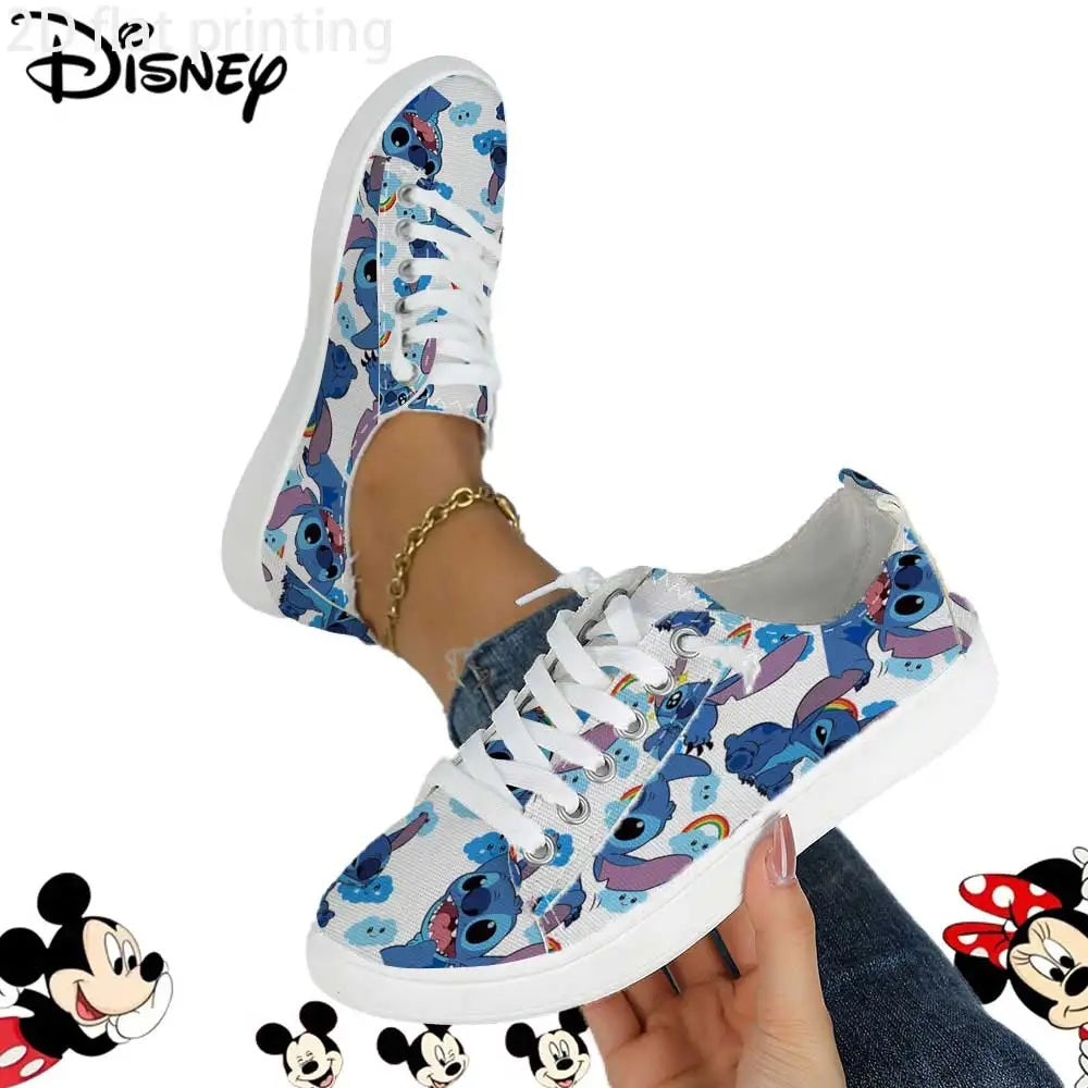 👟💙 Disney Stitch All-Over Print Sneakers – Breathable Lace-Up Casual Skate Shoes for Men & Women FAIRY KIDS