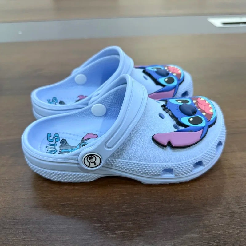 🩴💙 Disney Stitch Kids Beach Slippers – Non-Slip Breathable Cartoon Sandals Comfortable Summer Shoes FAIRY KIDS
