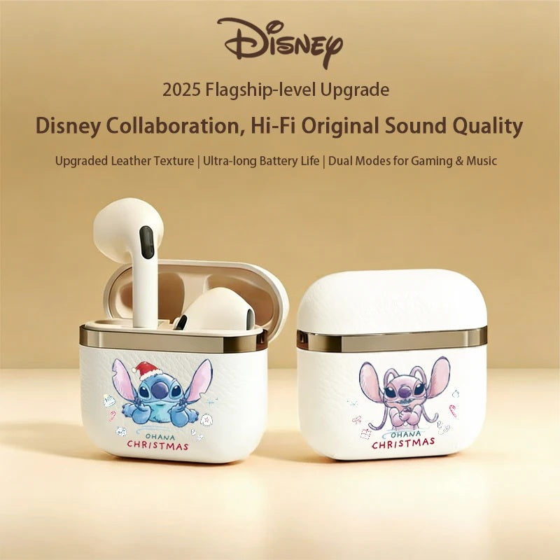 🎧💙 Disney Lilo & Stitch Wireless Earbuds – Bluetooth TWS Headphones Touch Control Gaming Sport Headset with Mic FAIRY KIDS
