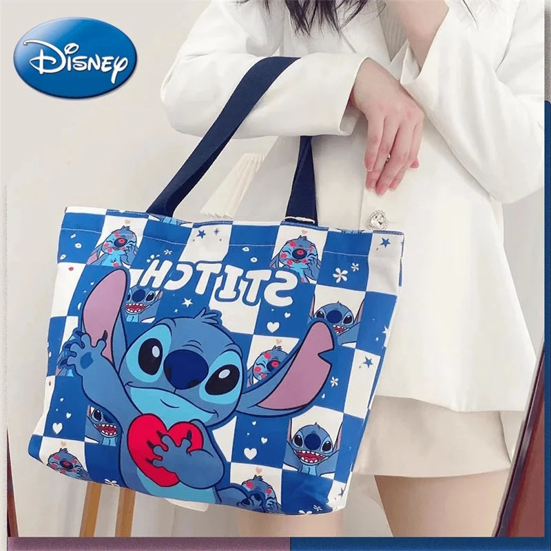 👜💙 Disney Stitch Handbag – Cute Blue Character Print Everyday Shoulder Bag for Girls & Women FAIRY KIDS