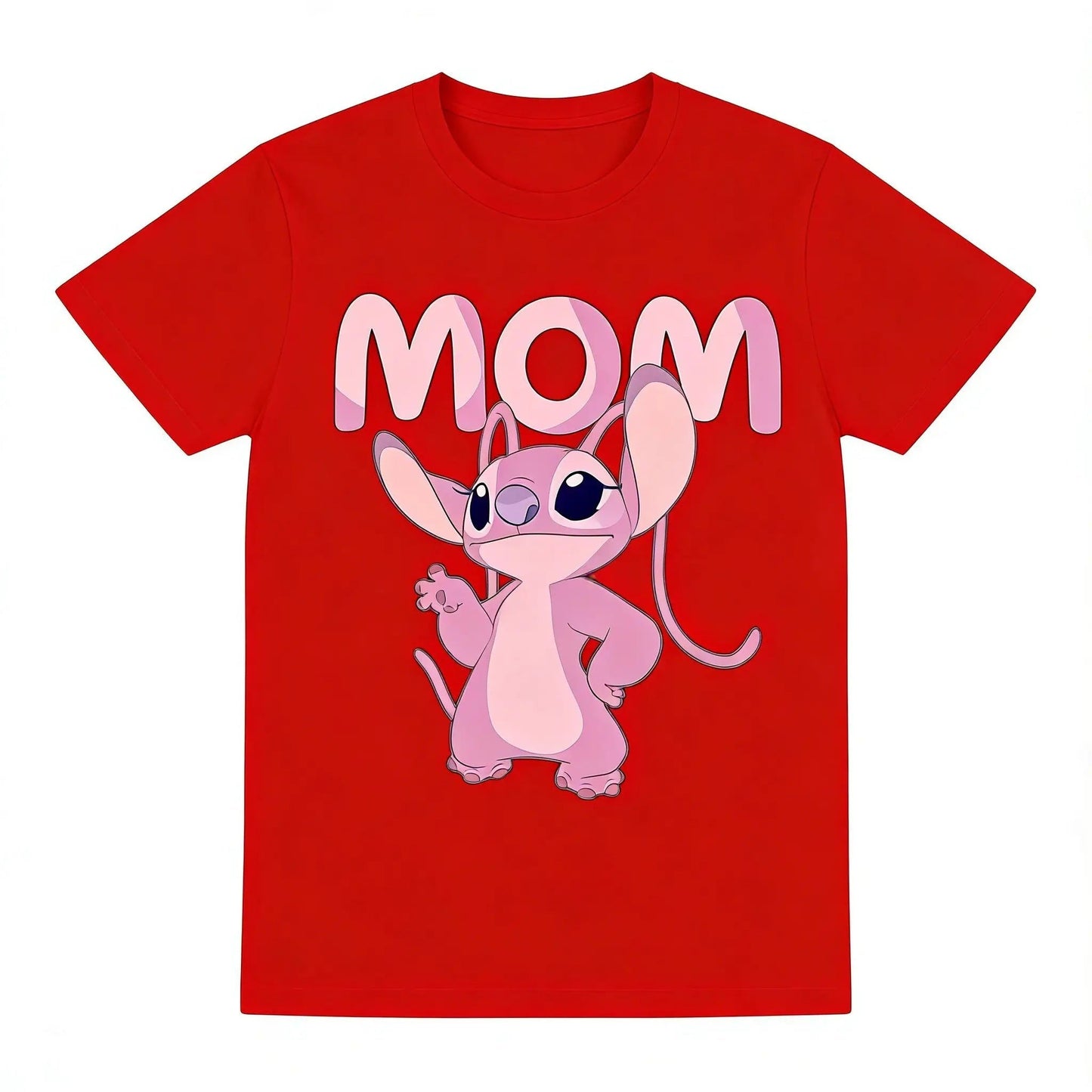 👨‍👩‍👧💙 Stitch Family Matching T-Shirt – Mom Dad Kids Summer Casual Anime Style Parent-Child Outfit FAIRY KIDS