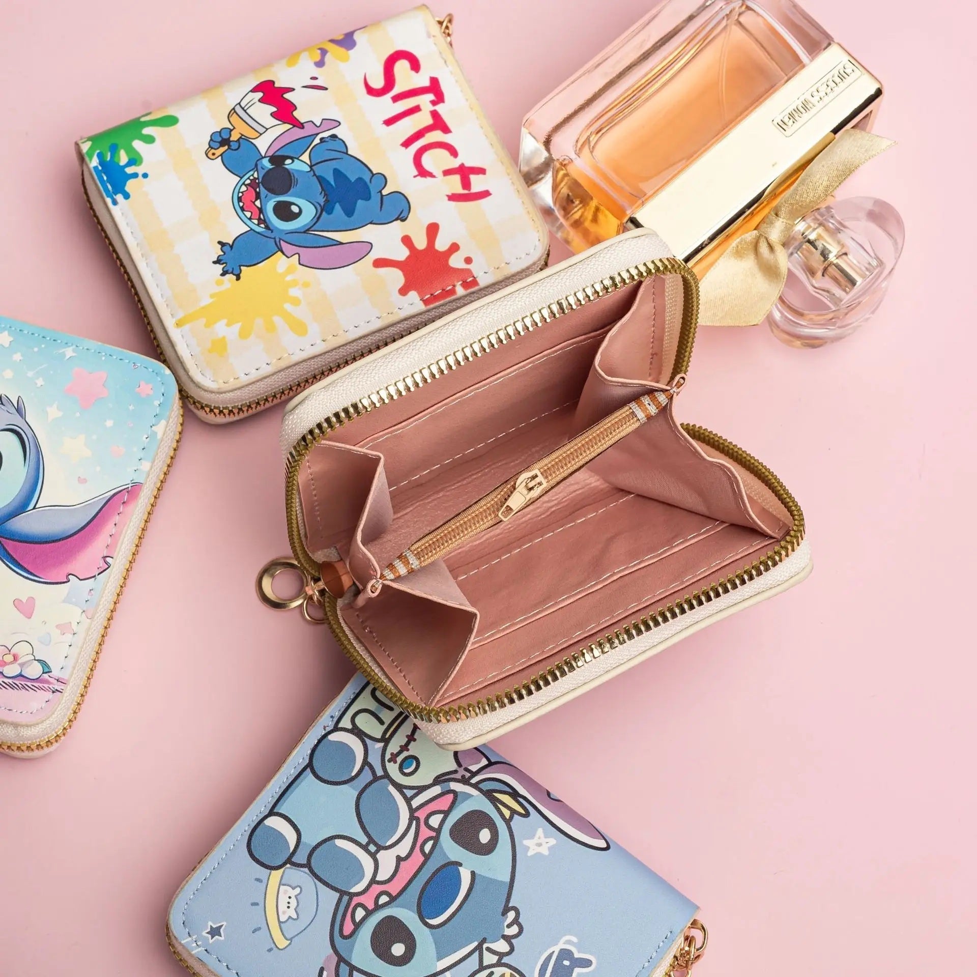 💙👛 Stitch Coin Wallet – Cute Cartoon Zipper Card Holder Mini Purse for Kids & Students FAIRY KIDS