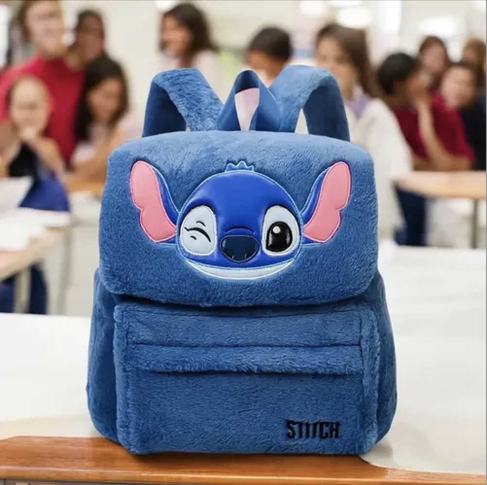 🎒💙 Stitch Plush Backpack – Large Capacity Cute Cartoon School Bag for Kids & Kindergarten FAIRY KIDS