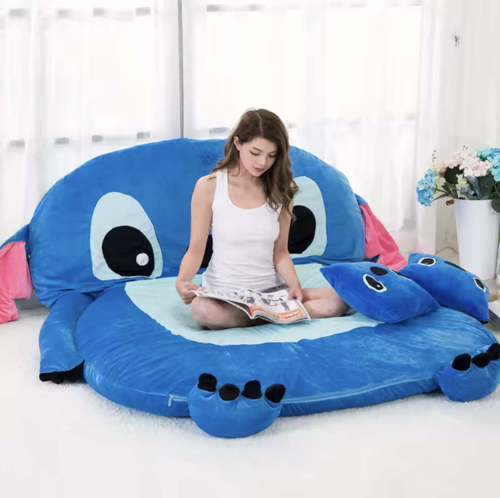 🛏️💙 Stitch Bed – Cute Cartoon Themed Bed Frame for Bedroom FAIRY KIDS